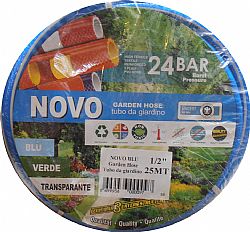 Λάστιχο μπλέ λευκή ρίγα 1/2''-13mm 50 μέτρα