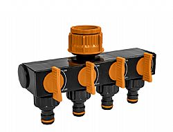 Κολλεκτέρ βρύσης πλαστικό 3/4'' 4 εξόδων