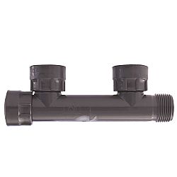 Κολλεκτέρ φρεατίου 1'' 2 εξόδων PVC