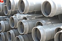 Σωλήνες PVC πίεσης-ύδρευσης Φ50-Φ160 μήκους 6m